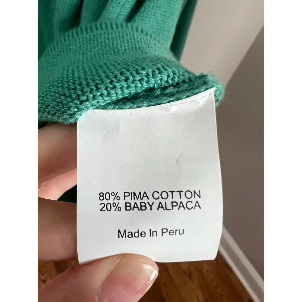 Vineyard Vines Pima Cotton Alpaca 1/4 Zip Mens Size XXL Elbow Patch Sweater